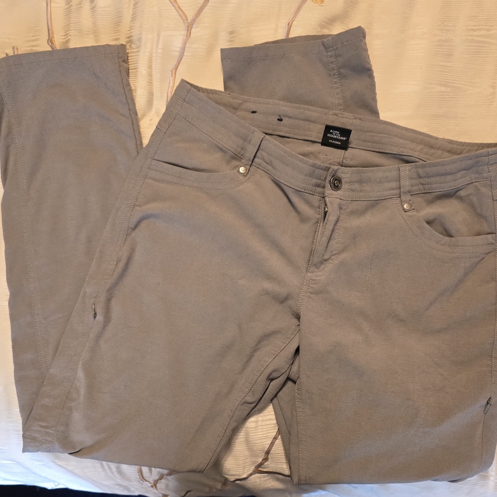 KUHL Women’s Trekr Hiking Tactical Pants Convertible to Capris 12 Taupe